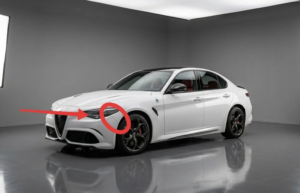 Alfa Romeo Giulia Kit Ripara Ganci Paraurti Anteriore DX+SX 2Pz Clip Laterali